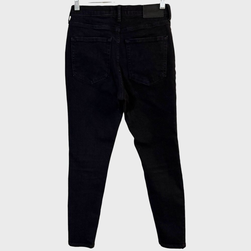 Everlane Skinny Ankle Denim Jeans Black Women's 28 High-Rise Authentic Stretch - Picture 4 of 10